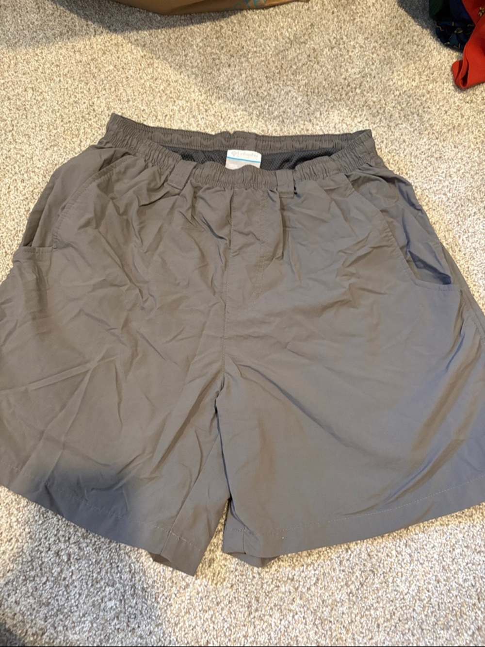 Men's Columbia PFGs Gray Elastic-Waist Shorts - Casual Everyday Wear